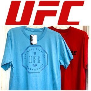 UFC - NWT - M Sz L Officially Licensed "Simple Octagon" Tee + FREE UFC Store Tee